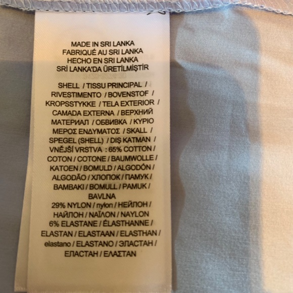 NWT  PLUS 2X  Ralph Lauren Cotton blend Short Sleeve Shirt Pebble Blue - Picture 5 of 7